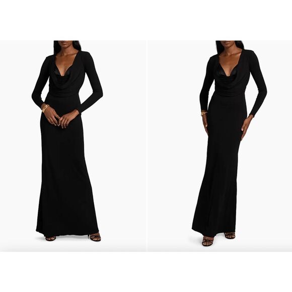 Elisabetta Franchi Red Carpet Crêpe Jersey Column Gown IT42/US6 $860 - Picture 1 of 12